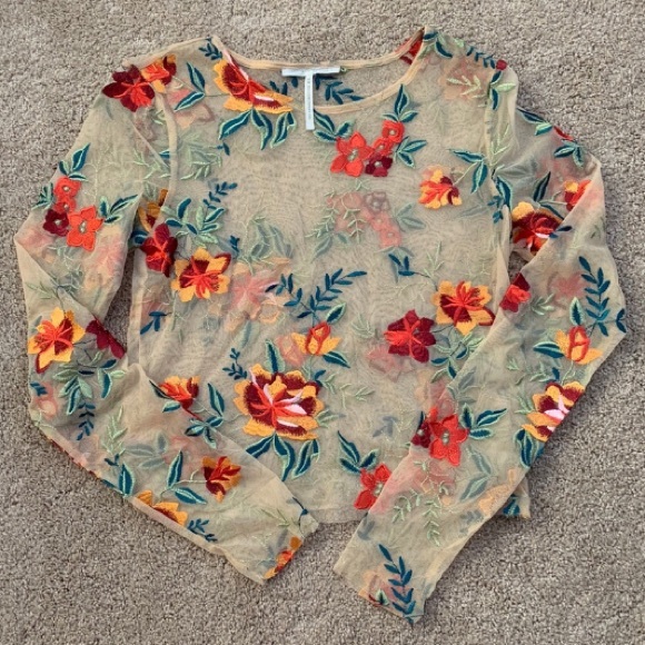 Urban Outfitters Other - 🎄UO Floral Sheer Blouse
